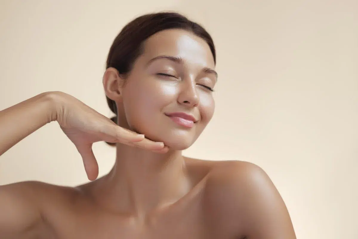 Висококачествена снимка на концепция за грижа за кожата и козметика