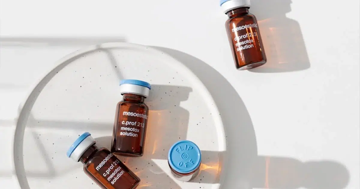 Флакони с продукти на mesoestetic