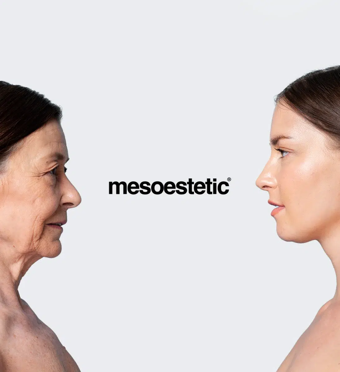 Жени в профил с логото на mesoestetic