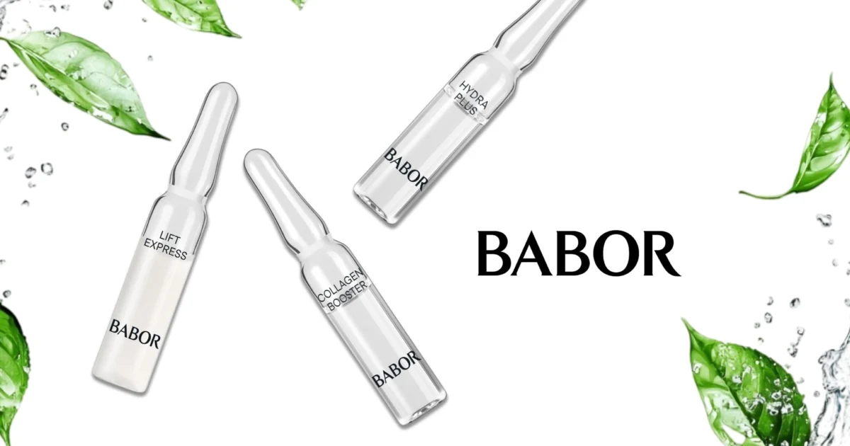 Ампули на BABOR сред зелени листа